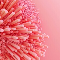 Abstract pink design featuring vibrant shapes and textures, ideal for modern backgrounds and artistic projects.