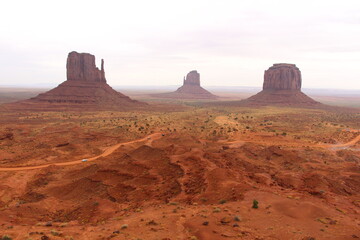 Wonderful day in Monument Valley which became famous thanks to the film industry.