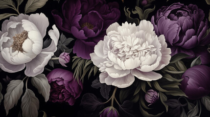 Retro floral wallpaper, a combination of romance and gorgeousness