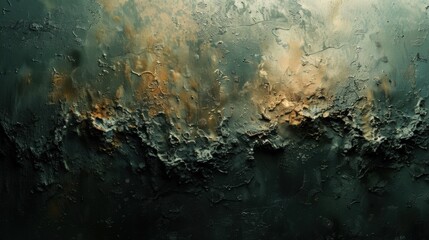 Grungy textured metal wall with aged paint and rust, perfect for vintage design backgrounds