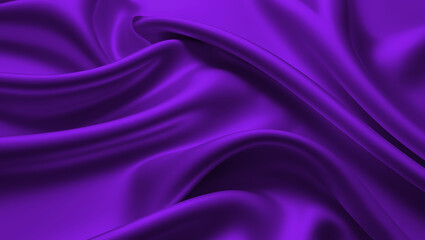 Obraz premium Elegant Purple Satin Fabric Background - Luxurious and Smooth Texture 4K Wallpaper