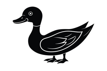 Cartoon Duck Vector Illustration - Fun and Playful Character Design