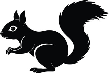 Gray Squirrel Vector Illustration - Wildlife Animal Design in Vector