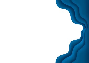 Shape Blue Waves Background