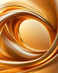 Elegant Golden Abstract Design for Background or Logo