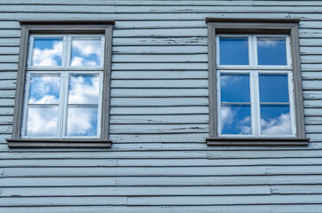 Architecture detail in Fredrikstad, Norway