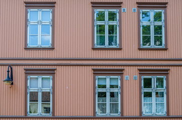 Architecture detail in Fredrikstad, Norway