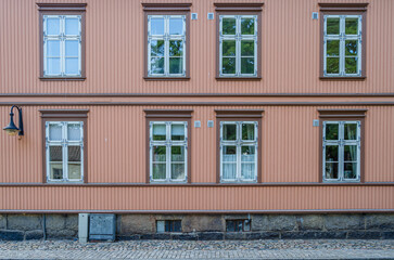 Architecture detail in Fredrikstad, Norway