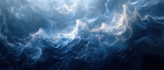 Obraz premium A monochromatic abstract piece exploring the nuances of a single color.