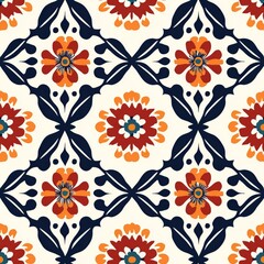 Colorful Handmade Floral Ornament Design