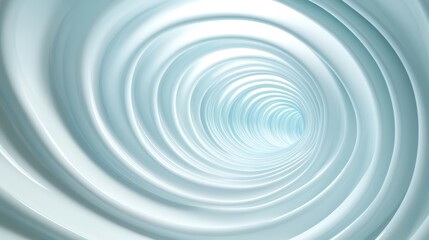 Abstract Swirling Tunnel in Soft Blue Tones
