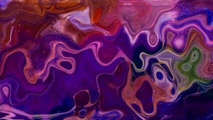 Abstract colorful water paint marble liquid, abstract background with bubbles