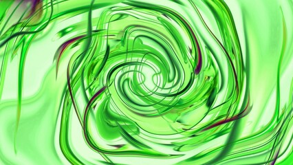 Abstract green color glossy twirl background, abstract green background