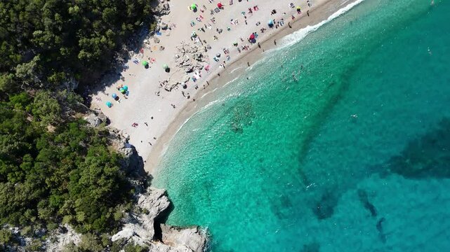 Mediterranean islands Sardynia dron scenic beauty