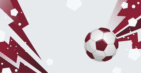Soccer football background. Soccer background design. Soccer ball vector illustration. Football design © Gravico
