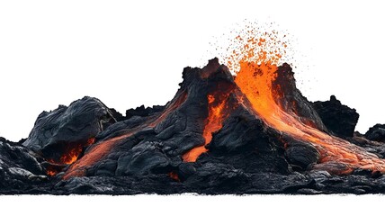 lava from a volcano