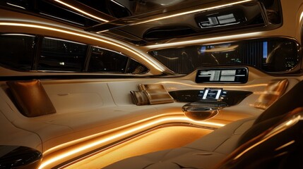 Fototapeta premium Luxury Car Interior Design