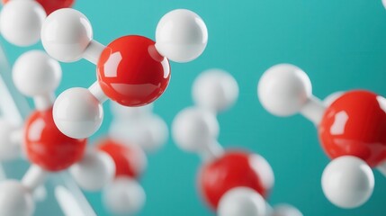 High-tech chemical engineering lab with 3D molecular models floating in the air