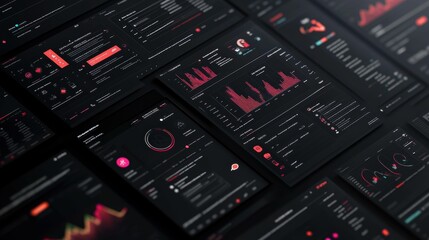 Advanced marketing automation graphics with sleek design and impactful visuals, on a clean black background