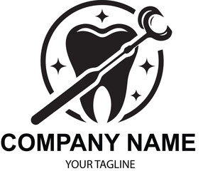 vector dental logo design 