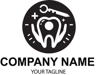vector dental logo design 