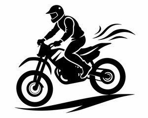 Dirt Bike Racing silhouette, BMX Motorcycle icon, Stunt Bike, Bmx Clipar