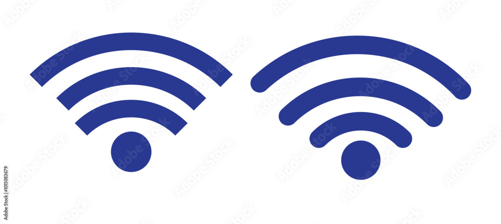 Canvas Prints wireless and wifi icon or wi-fi icon sign for remote internet access, internet connection, signal ic