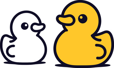 Toy duck icon special collection colorful icon set.