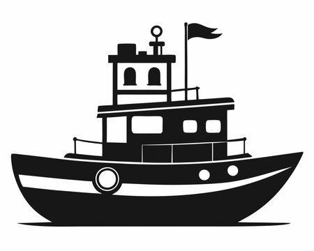 recommend clip art: Tugboat Silhouette, Tug Boat silhouette, Tugboat Clipart, Tugboat Files for Cricut, Tugboat Cut Files For Silhouette
