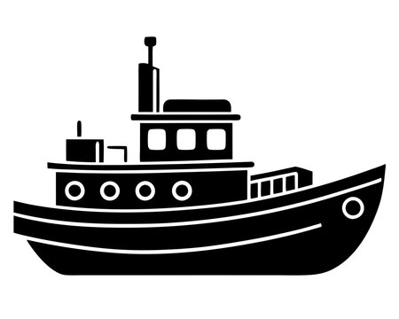 recommend clip art: Tugboat Silhouette, Tug Boat silhouette, Tugboat Clipart, Tugboat Files for Cricut, Tugboat Cut Files For Silhouette