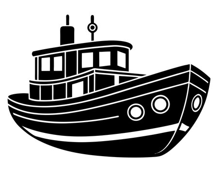 recommend clip art: Tugboat Silhouette, Tug Boat silhouette, Tugboat Clipart, Tugboat Files for Cricut, Tugboat Cut Files For Silhouette
