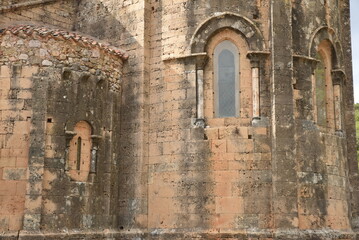 Abside romane de l'abbaye de Fontcaude. France