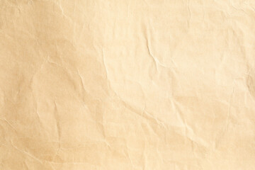 Crumpled yellow background paper texture with stains and dots