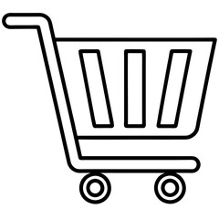 shopping cart icon with Transparent Background Clipart