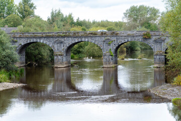 old bridge over river