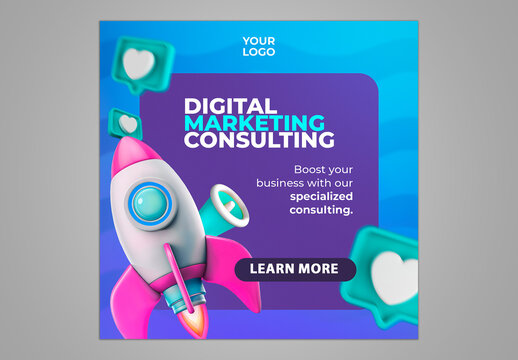 Digital Marketing Social Media Template