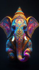 Ganesha, phone wallpaper, the God of Wealth and Success