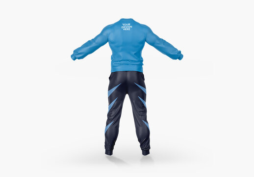 Sport Suit Mockup - Back View