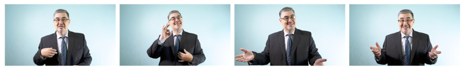 A self-confident man, politician or businessman