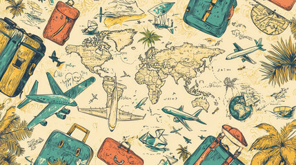 Obraz premium Life styles Doodles