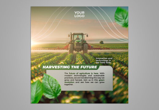Agriculture Social Media Template generative ai