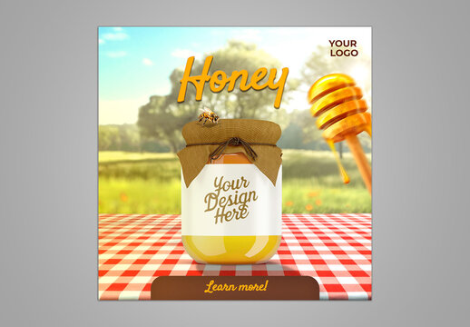 Honey Social Media Template