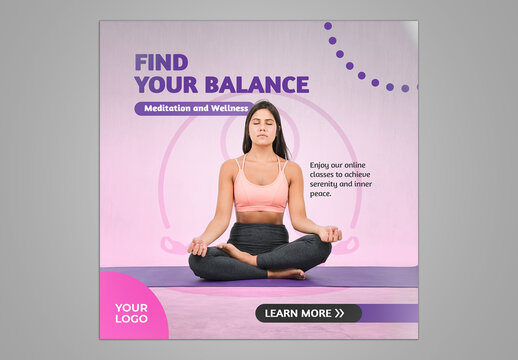 Meditation Social Media Template