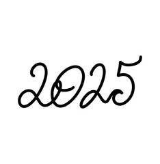 2025, lettering, sketch, black, white, new year	