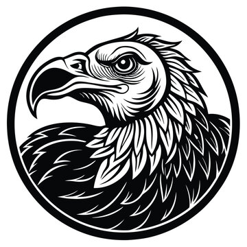recommend clip art: Silhouette Vulture Bird Doodle Icons Black and White Line Art. Animal Clipart Hand Drawn Symbol Design