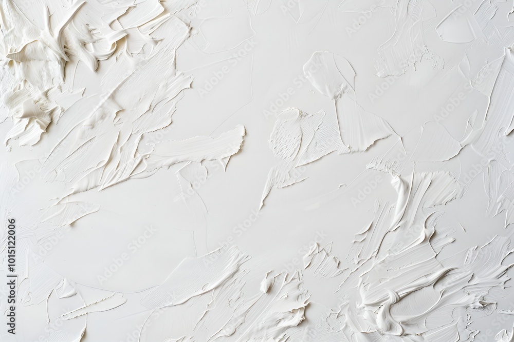 Poster textured white paint background with dynamic strokes for artistic and modern design applications