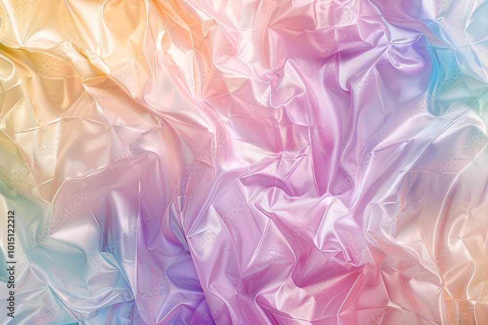 Poster iridescent silk fabric background with flowing patterns for elegant design projects