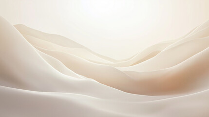 Abstract fabric layers in light cream shades, forming a serene and graceful pattern, ideal for themes of purity, softness, and timeless elegance.