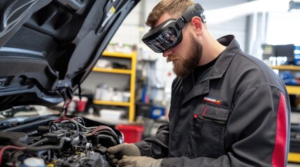 Augmented reality for engine diagnostics: Mechanics using AR tools to enhance accuracy and efficiency in automotive repairs