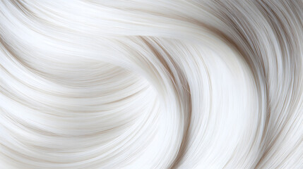 Close-Up of Perfect Platinum Blonde Hair | Radiant Shine and Luxurious Texture